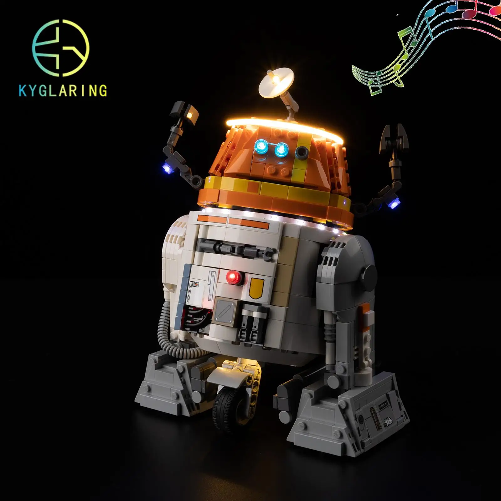 Kyglaring Led Lighting Set DIY Toys For Chopper (C1-10P) Astromech Droid 75416 Building Blocks (Not Included Model)
Kyglaring Led Lighting Set DIY Toys For Chopper (C1-10P) Astromech Droid 75416 Building Blocks (Not Included Model)
