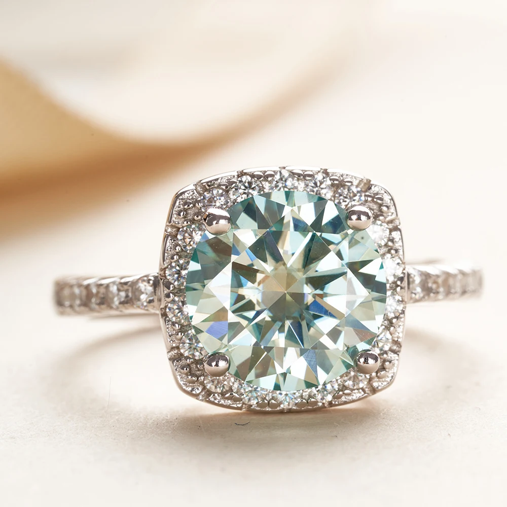 3ct Moissanite Engagement Ring blue green Color 925 Sterling Silver GRA Certificate big silver Wedding Rings For Women size 5-9
3ct Moissanite Engagement Ring blue green Color 925 Sterling Silver GRA Certificate big silver Wedding Rings For Women size 5-9