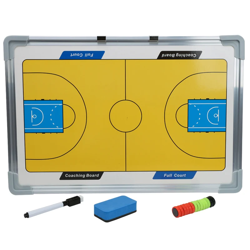 Basketball tactical board Aluminum alloy edge professional coaching board High-grade magnetic tactical board double-sided magnet
Basketball tactical board Aluminum alloy edge professional coaching board High-grade magnetic tactical board double-sided magnet