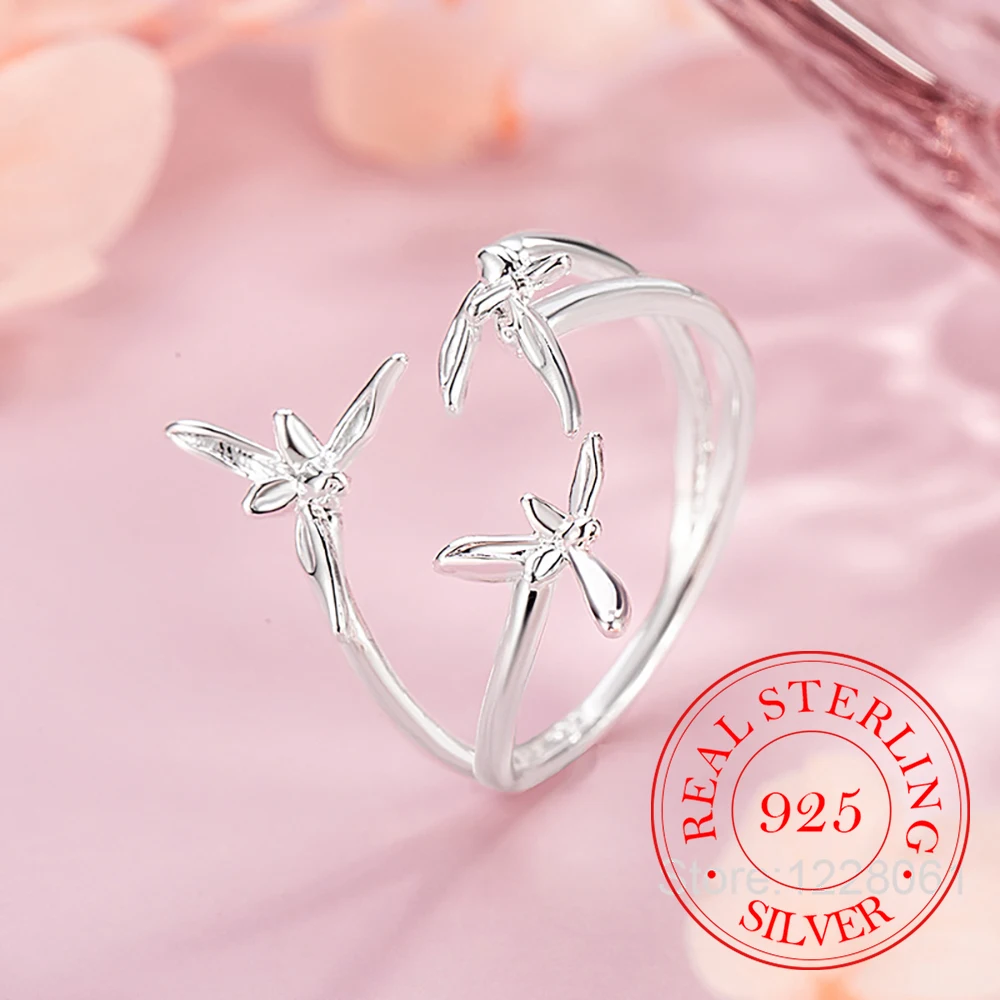925 Sterling Silver Jewelry Luxury Orchid Flower Open Finger Rings for Women Wedding Party Jewelry For Girls Friend Gift
925 Sterling Silver Jewelry Luxury Orchid Flower Open Finger Rings for Women Wedding Party Jewelry For Girls Friend Gift