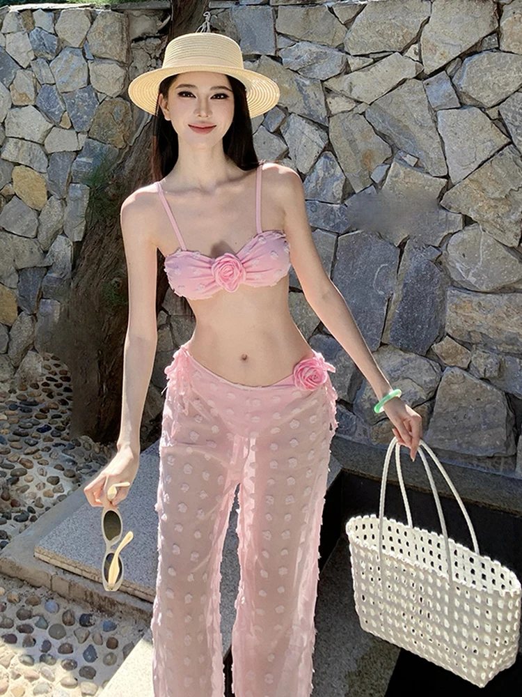 Pink Polka Dot Beach Long Pants Bikini Women's Separate Sexy Vaion Sle Beach Swimming Suit Ladies Spicy Girl Set
Pink Polka Dot Beach Long Pants Bikini Women's Separate Sexy Vaion Sle Beach Swimming Suit Ladies Spicy Girl Set