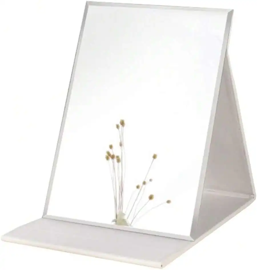 Portable Foldable Tabletop Makeup Mirror With Multi Angle Stand 10x7 Inch
Portable Foldable Tabletop Makeup Mirror With Multi Angle Stand 10x7 Inch