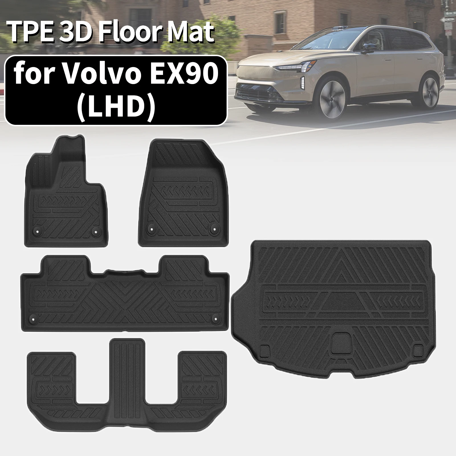 for Volvo EX90 2026 2027 Eco-Friendly TPE Floor Mat & Trunk Pad Non-Slip Dustproof Car Interior Accessories
for Volvo EX90 2026 2027 Eco-Friendly TPE Floor Mat & Trunk Pad Non-Slip Dustproof Car Interior Accessories