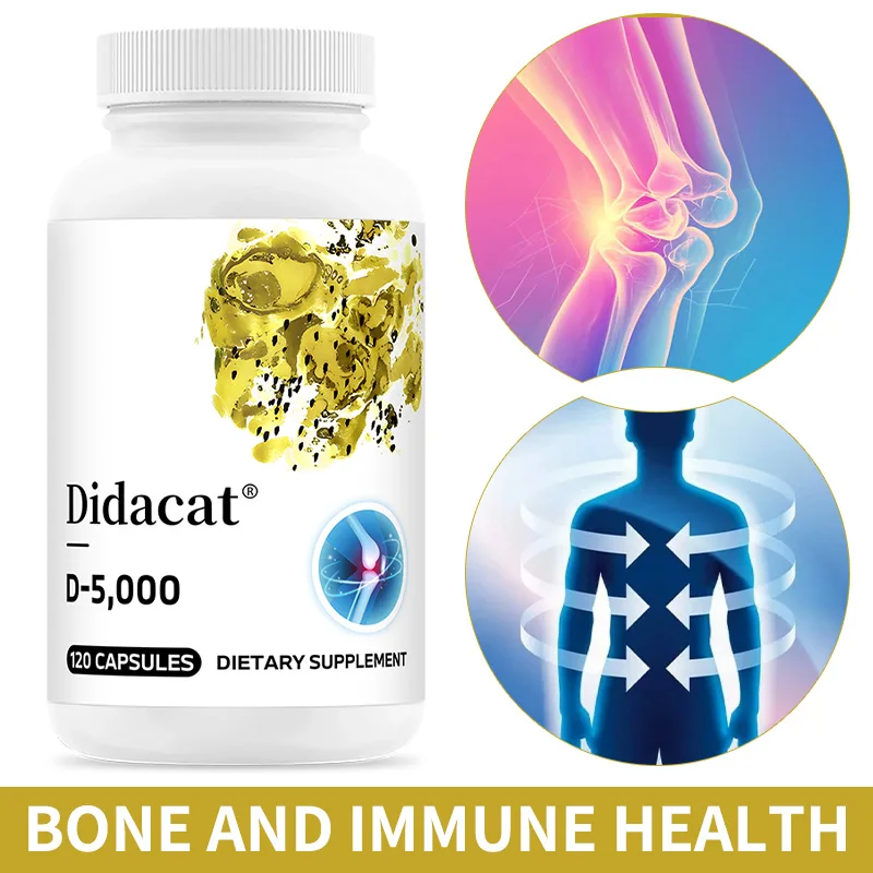 High Potency Vitamin D3 Capsules 5000 IU, Essential Daily Nutrient for Bone, Muscle & Immune Wellness, Gluten Free Non-GMO
High Potency Vitamin D3 Capsules 5000 IU, Essential Daily Nutrient for Bone, Muscle & Immune Wellness, Gluten Free Non-GMO