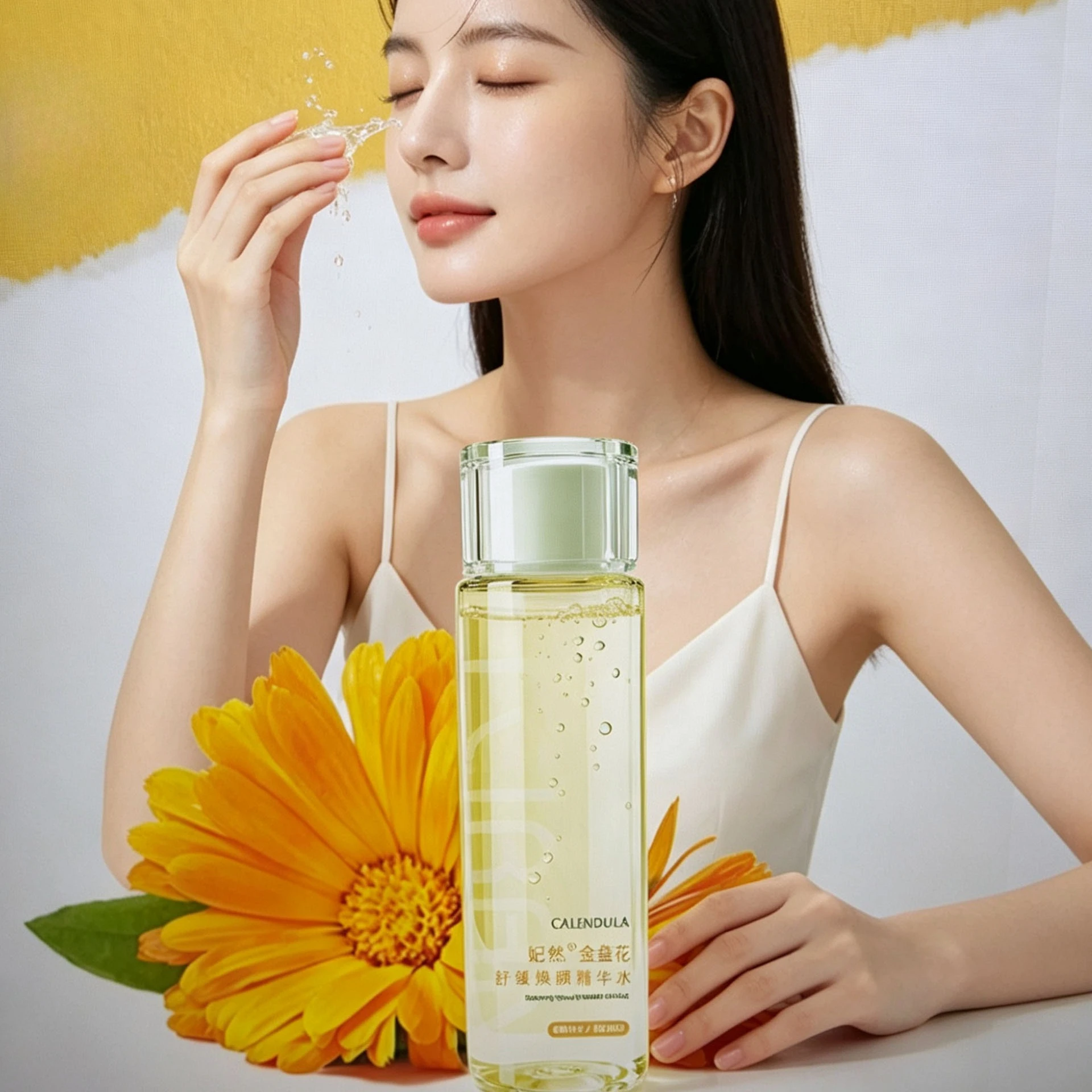 Calendula Toner Oil Control Hydrating Moisturizing Shrinking Pores Soothing Sensitive Wet Compress Essence Water Skincare
Calendula Toner Oil Control Hydrating Moisturizing Shrinking Pores Soothing Sensitive Wet Compress Essence Water Skincare
