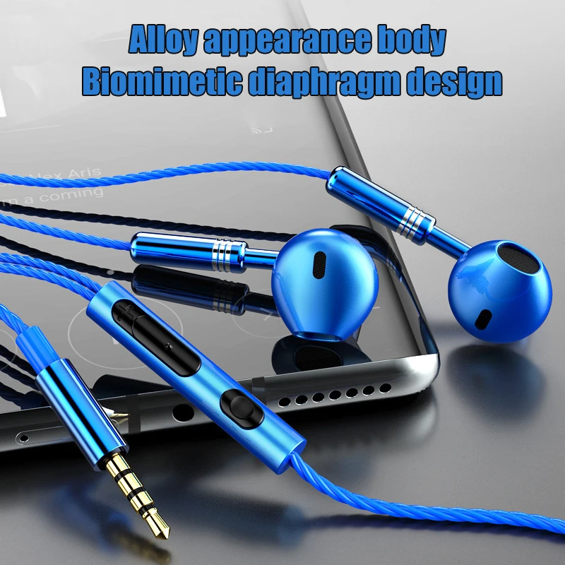 In Ear Metal Construction Comfortable And Secure Fit Audio Experience Stereo Sound Quality Upgrade Wired Headphones
In Ear Metal Construction Comfortable And Secure Fit Audio Experience Stereo Sound Quality Upgrade Wired Headphones