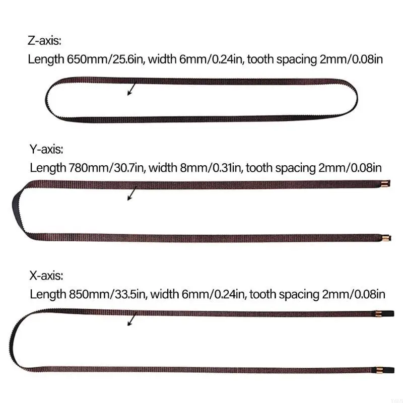 Y88B 3Pcs Leather X Y Axes Timing Belt Timing Synchronous Belt Leather Belt Replacement for 3D Printer Accessories
Y88B 3Pcs Leather X Y Axes Timing Belt Timing Synchronous Belt Leather Belt Replacement for 3D Printer Accessories
