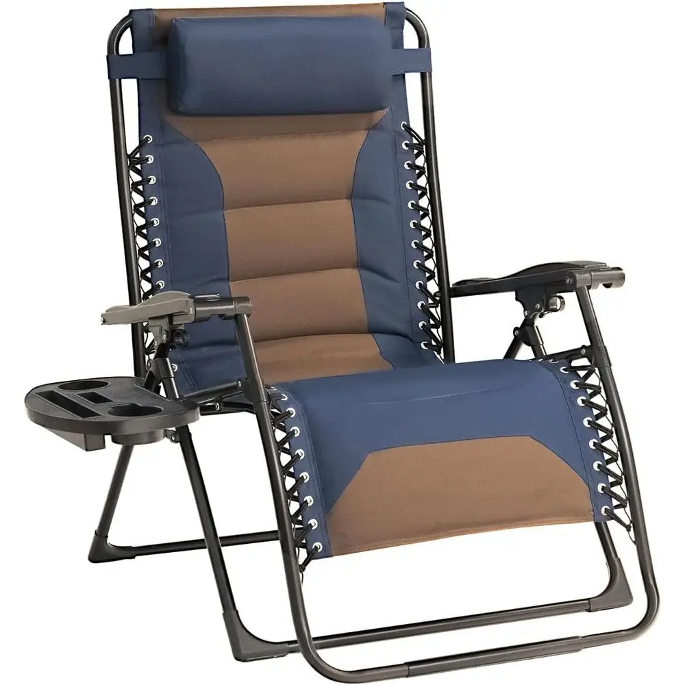 Oversized Padded Recliner Chair with Adjustable Rest & Cup Holder - 600D Polyester, Suitable for Indoor, Outdoor, Camping, Patio
Oversized Padded Recliner Chair with Adjustable Rest & Cup Holder - 600D Polyester, Suitable for Indoor, Outdoor, Camping, Patio