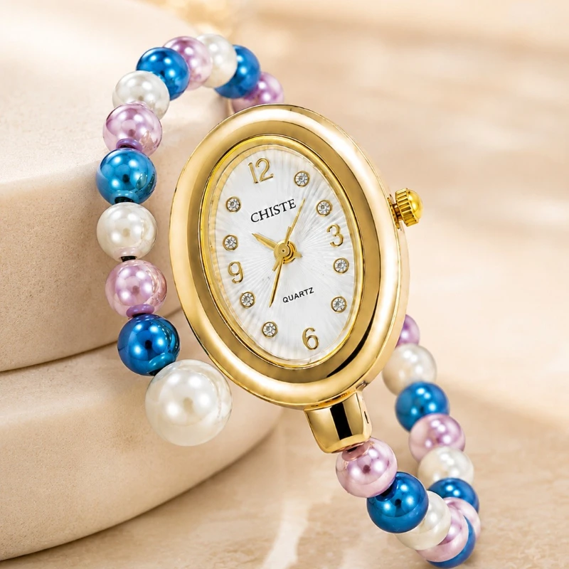 New Exquisite Women Watch Top Brand Fashion Pearl Bracelet Quartz Watches for Woman High-end Elegant Ladies Clock Jewelry Gift
New Exquisite Women Watch Top Brand Fashion Pearl Bracelet Quartz Watches for Woman High-end Elegant Ladies Clock Jewelry Gift
