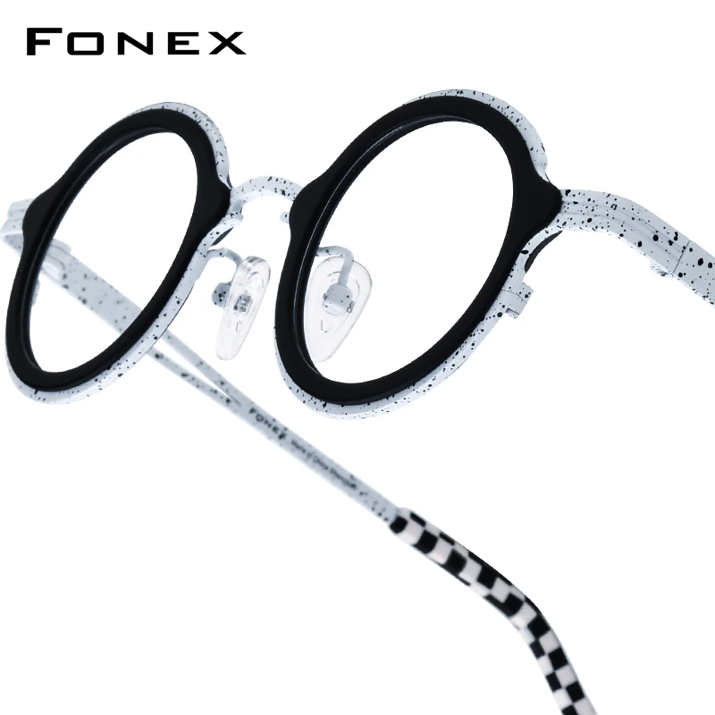 FONEX Acetate Titanium Eyeglasses Frame Men Brand Design Retro Vintage Round Glasses Frame Women Japanese Handmade Eyewear 85887
FONEX Acetate Titanium Eyeglasses Frame Men Brand Design Retro Vintage Round Glasses Frame Women Japanese Handmade Eyewear 85887