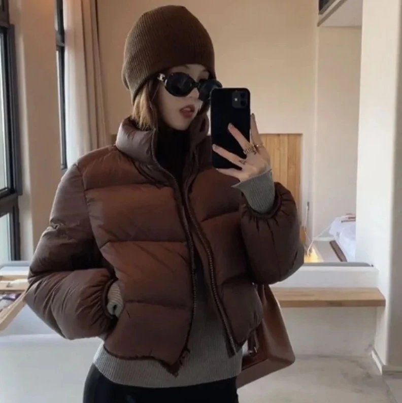 Новинка 2025, женская черная зимняя куртка, утепленная короткая парка в корейском стиле, модная хлопковая куртка-пуховик для женщин
Новинка 2025, женская черная зимняя куртка, утепленная короткая парка в корейском стиле, модная хлопковая куртка-пуховик для женщин