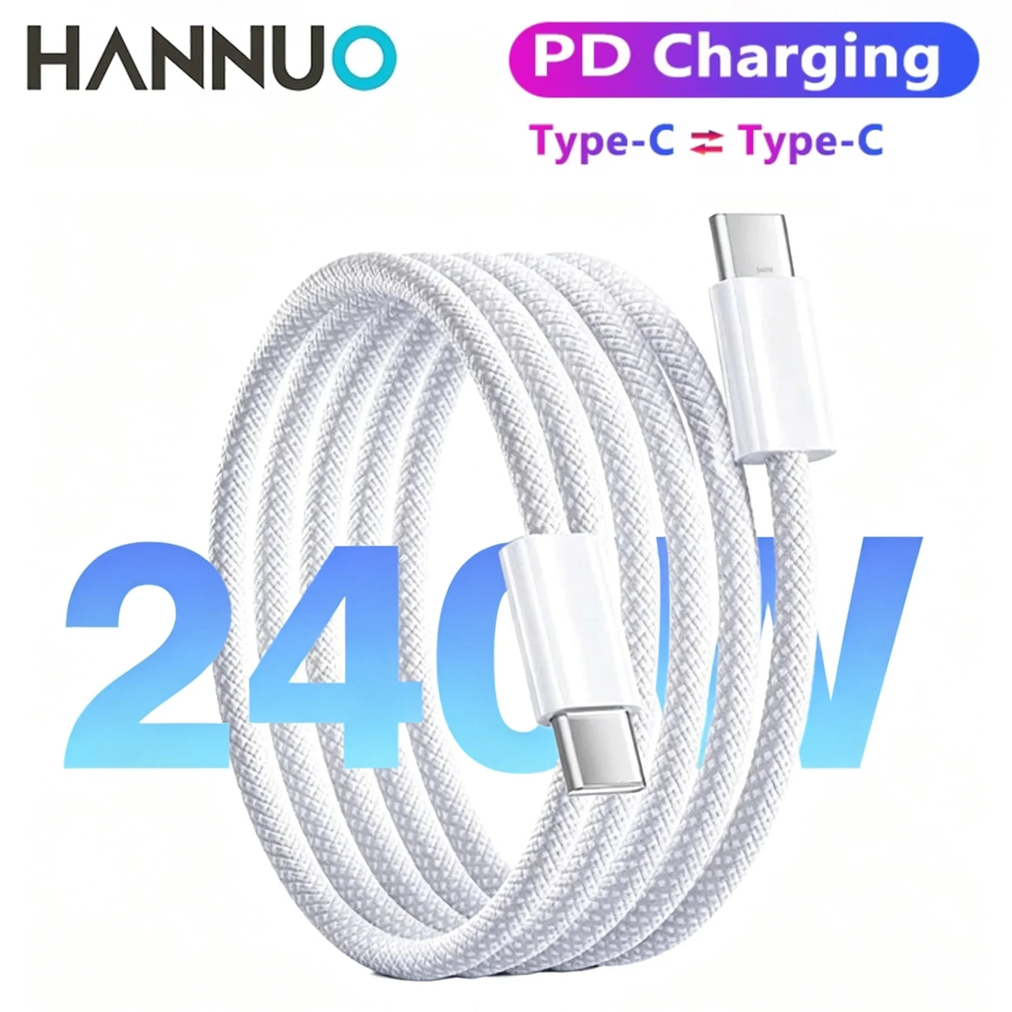HANNUO 240W Type C To USB C Cable Original Fast Charging Charger Cord For iPhone Macbook iPad Samsung Xiaomi Fast USB C Wire USB
HANNUO 240W Type C To USB C Cable Original Fast Charging Charger Cord For iPhone Macbook iPad Samsung Xiaomi Fast USB C Wire USB