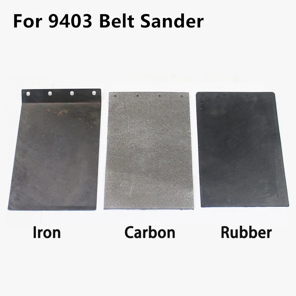 For Belt Sander Iron/Rubber/Carbon Graphite Plate Pad 4 Holes For Models 9403 MT190 MT9 Power Tool Accessories
For Belt Sander Iron/Rubber/Carbon Graphite Plate Pad 4 Holes For Models 9403 MT190 MT9 Power Tool Accessories