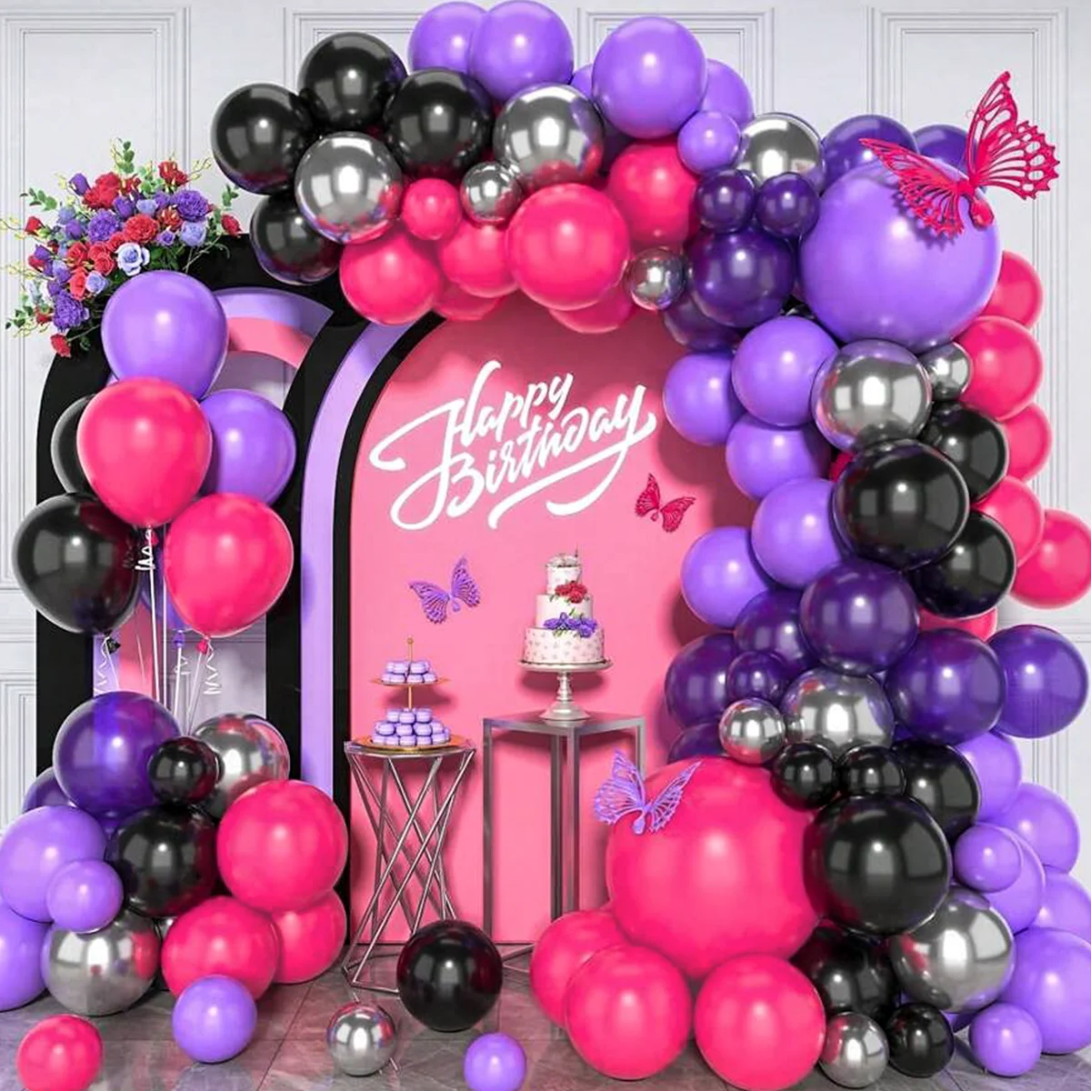 97 pcs 5,10,18 inch latex balloon arch kit multiple colors party decoration balloons,used to decorate birthday parties,weddings
97 pcs 5,10,18 inch latex balloon arch kit multiple colors party decoration balloons,used to decorate birthday parties,weddings