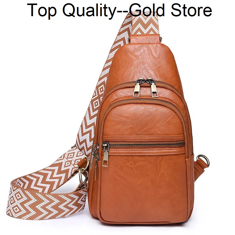 Fashion Vintage PU Leather Women's Chest Bag Good Quality Shoulder Sling Womens Wallet Travel Woman Crossbody Pack
Fashion Vintage PU Leather Women's Chest Bag Good Quality Shoulder Sling Womens Wallet Travel Woman Crossbody Pack