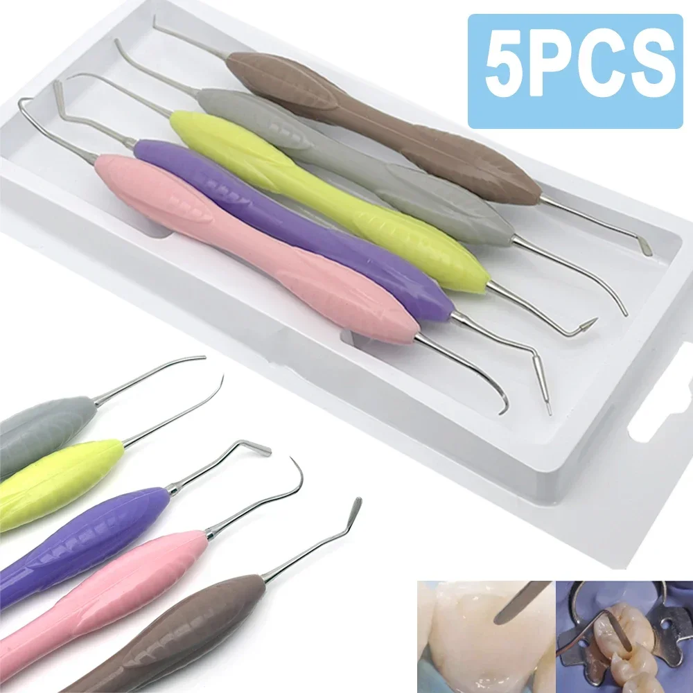 5Pcs Dental Thick Handle Composite Resin Filler Set Dentist Aesthetic Restoration Dental Silicone Resin Spatula Instruments Tool
5Pcs Dental Thick Handle Composite Resin Filler Set Dentist Aesthetic Restoration Dental Silicone Resin Spatula Instruments Tool