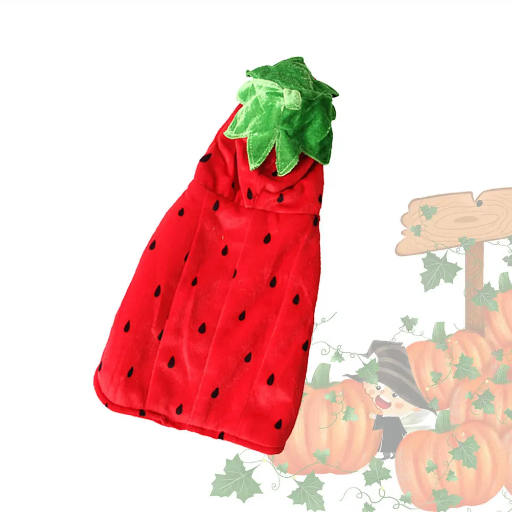 Strawberry Pattern Pet Dog Cat Fleece Hoody Coat Red Adjustable Neck Waist Soft Short Sleeve Comfortable Hoodie
Strawberry Pattern Pet Dog Cat Fleece Hoody Coat Red Adjustable Neck Waist Soft Short Sleeve Comfortable Hoodie