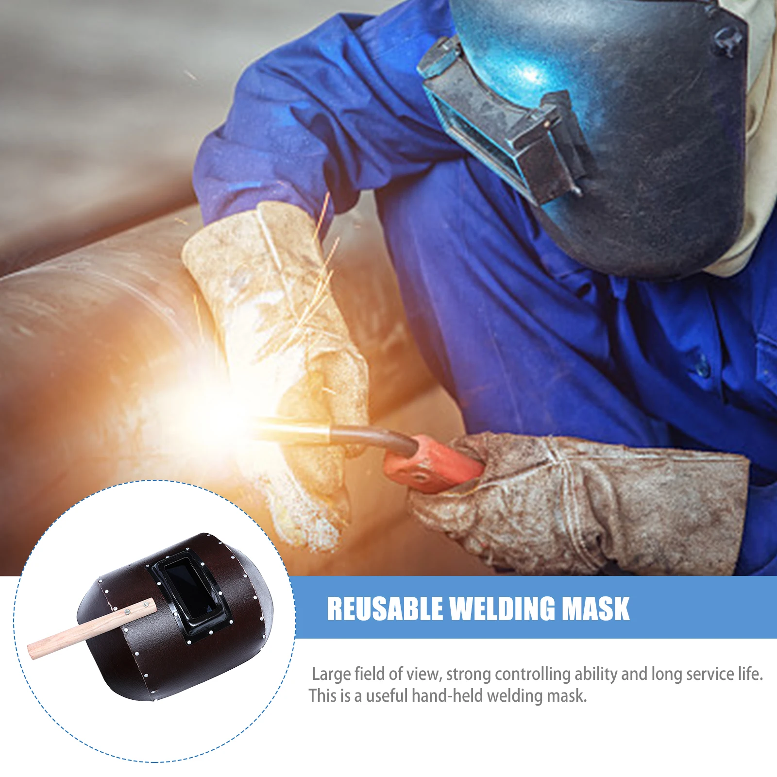 Rattan Welding Mask Auto Darkening Handheld Shield Reusable Flame Retardant High Strength Safety Face Protection Wood
Rattan Welding Mask Auto Darkening Handheld Shield Reusable Flame Retardant High Strength Safety Face Protection Wood