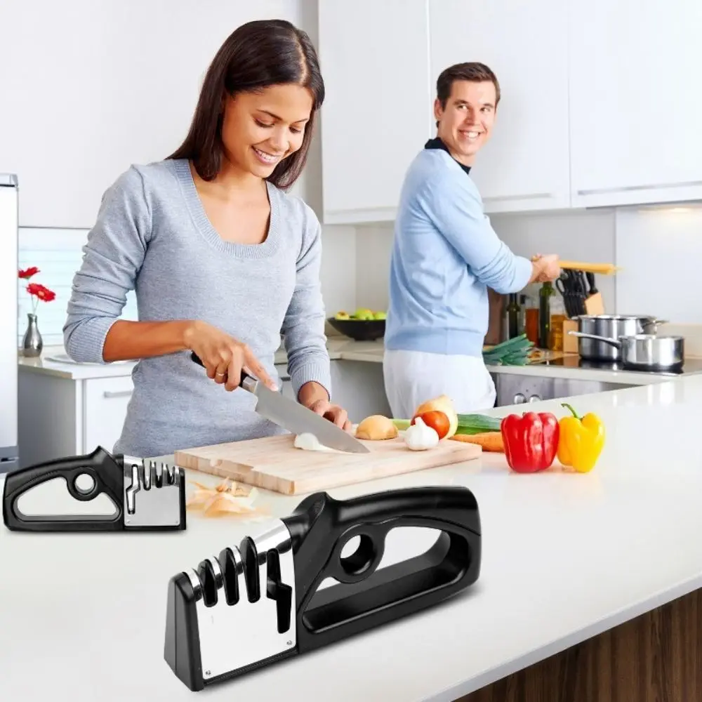 Portable Handheld Cutter Sharpener Stainless Steel 4-in-1 Sharpening Stone Quick Non-slip Sharpening Tool
Portable Handheld Cutter Sharpener Stainless Steel 4-in-1 Sharpening Stone Quick Non-slip Sharpening Tool