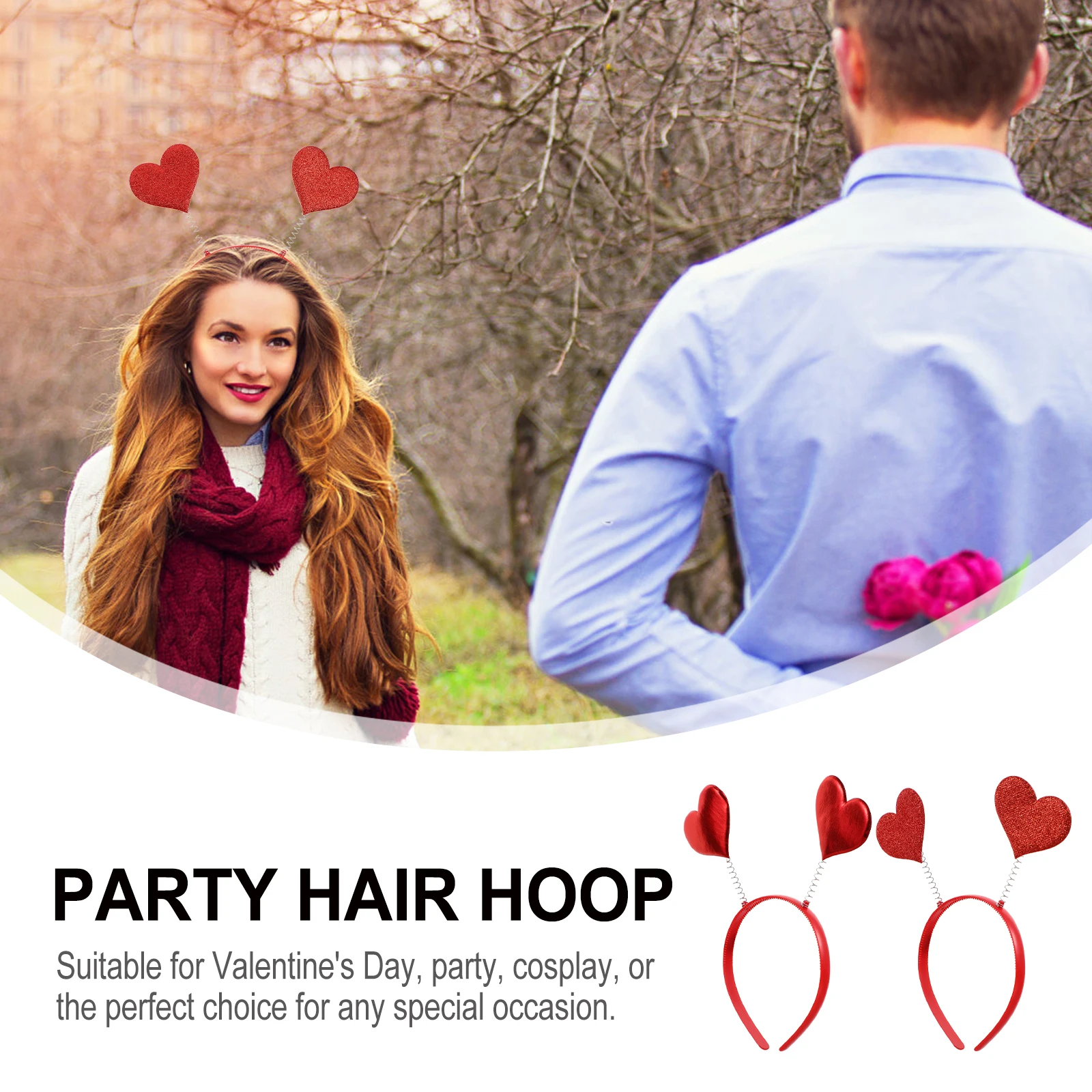 4pcs Heart Headband Lightweight Photo Props Lover's Day Party Cosplay Special Occasion Hair Hoop Festival Headwear
4pcs Heart Headband Lightweight Photo Props Lover's Day Party Cosplay Special Occasion Hair Hoop Festival Headwear