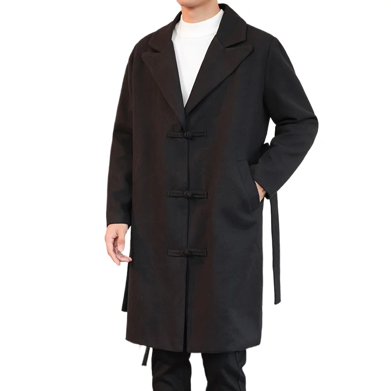 Autumn and Winter New Chinese Style Youth Medium and Long Woolen Coat Men's Trend Loose Cape
Autumn and Winter New Chinese Style Youth Medium and Long Woolen Coat Men's Trend Loose Cape