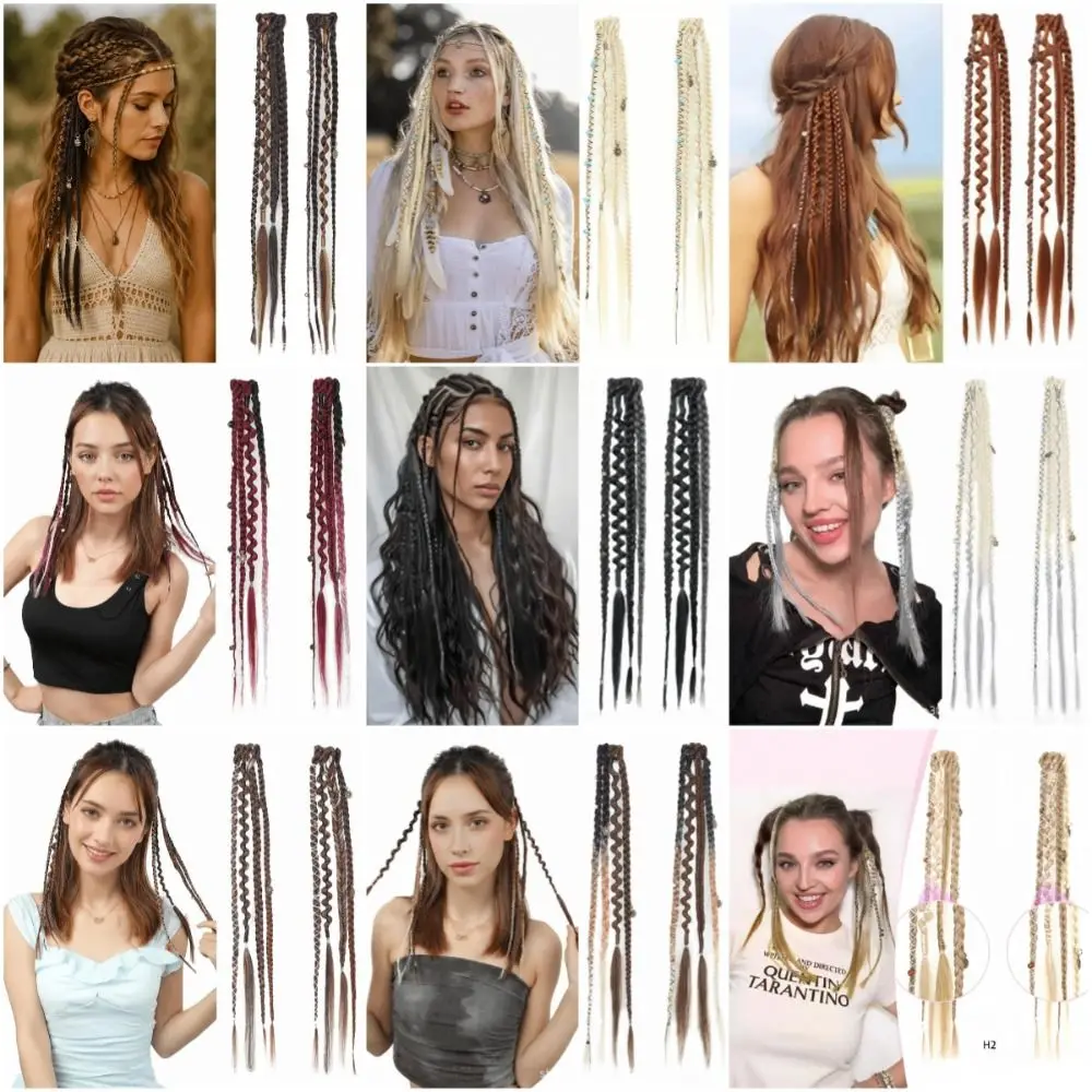 Bohemia Clip in Hair Extensions 16 Inches Fairy Hair Wig Hairpieces Handmade Synthetic Weaving Synthetic Clip-on Long Braid
Bohemia Clip in Hair Extensions 16 Inches Fairy Hair Wig Hairpieces Handmade Synthetic Weaving Synthetic Clip-on Long Braid