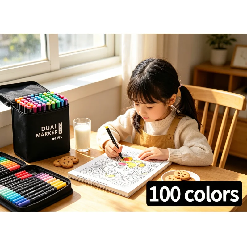 100 Colors Brush Tip Markers – Art Markers Dual Tip Brush Pens, Coloring Markers for Coloring Book, Brush Pens for Lettering
100 Colors Brush Tip Markers – Art Markers Dual Tip Brush Pens, Coloring Markers for Coloring Book, Brush Pens for Lettering