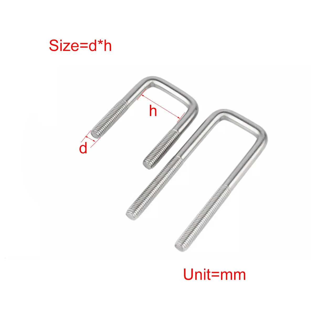 304 Stainless Steel u-Shaped Bolt, Right Angle u-Shaped Screw, Pipe Clamp, Fixing Clip, Horseback Clip
304 Stainless Steel u-Shaped Bolt, Right Angle u-Shaped Screw, Pipe Clamp, Fixing Clip, Horseback Clip