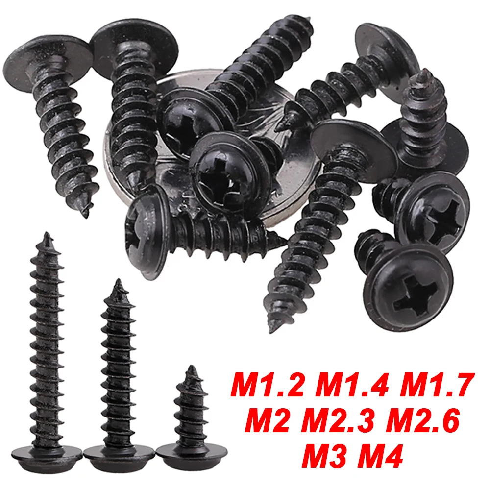 Self Tapping with Washer Cross Phillips Round Head Screw Screw Tapping Screws 100PCS
Self Tapping with Washer Cross Phillips Round Head Screw Screw Tapping Screws 100PCS