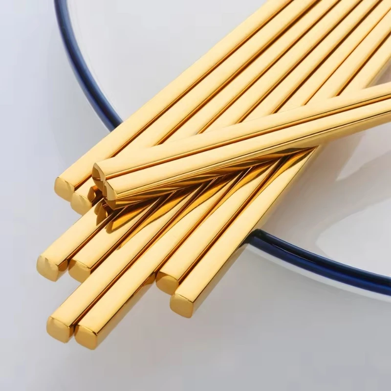 Stainless Steel Chopsticks Set Chinese Metal Non-slip Steel Chopstick Kit Portable Reusable Food Sushi Sticks Home Kitchen Tools
Stainless Steel Chopsticks Set Chinese Metal Non-slip Steel Chopstick Kit Portable Reusable Food Sushi Sticks Home Kitchen Tools