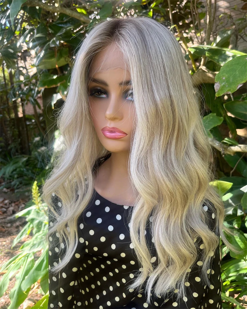 Luxury Platinum Blonde Balayage Synthetic Lace Front Wig Middle Part Wig Pre Plucked Synthetic Natural Look Ombre Frontal 26Inch
Luxury Platinum Blonde Balayage Synthetic Lace Front Wig Middle Part Wig Pre Plucked Synthetic Natural Look Ombre Frontal 26Inch