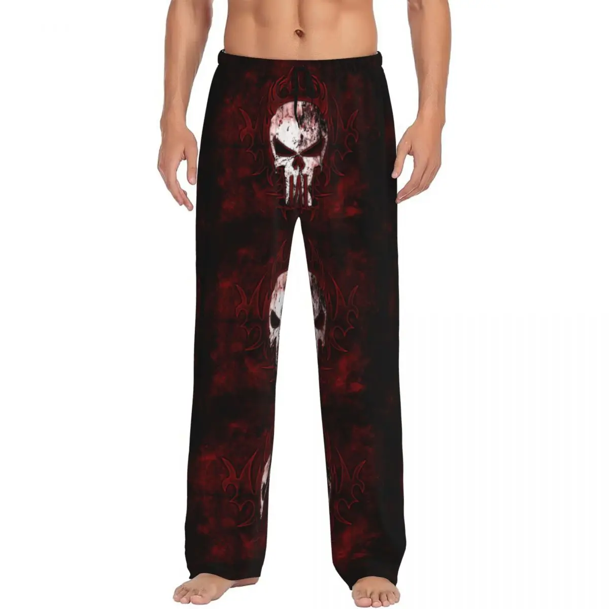 Custom Men's Vintage Skull Punishers Skeleton Pajama Pants Printed Sleep Sleepwear Bottoms with Pockets
Custom Men's Vintage Skull Punishers Skeleton Pajama Pants Printed Sleep Sleepwear Bottoms with Pockets