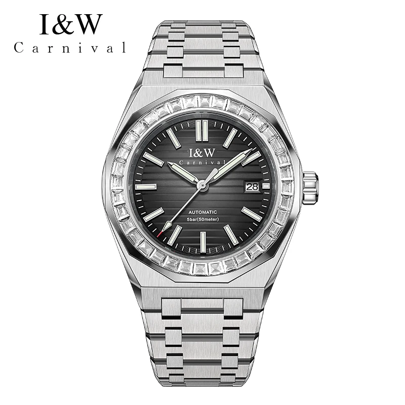 Carnival Brand IW Series High-End Series 50M Waterproof Sports Mechanical Watch Men Luxury Sapphire Imported Movement Date Watch
Carnival Brand IW Series High-End Series 50M Waterproof Sports Mechanical Watch Men Luxury Sapphire Imported Movement Date Watch