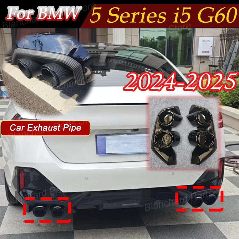 For BMW 5 Series i5 G60 2024 2025 Car Muffler Exhaust Pipe Rear Lip Diffuser Decoration Cover BodyKit Accessories Exterior Refit
For BMW 5 Series i5 G60 2024 2025 Car Muffler Exhaust Pipe Rear Lip Diffuser Decoration Cover BodyKit Accessories Exterior Refit
