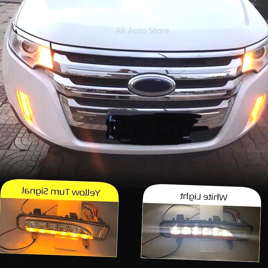 1Pair 12V ABS LED For Ford Edge 2009 2010 2011 2012 2013 2014 DRL Daytime Running Lights With Turn Signal Lights Fog lamp
1Pair 12V ABS LED For Ford Edge 2009 2010 2011 2012 2013 2014 DRL Daytime Running Lights With Turn Signal Lights Fog lamp