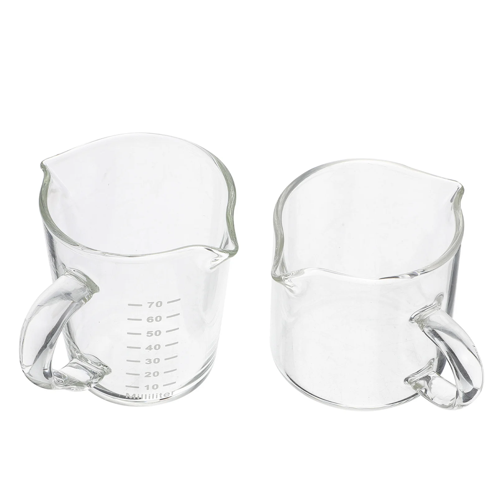 2 Pcs Glass Milk Jug Jar Cups Creamer Container Mixing Graduated Small Transparent
2 Pcs Glass Milk Jug Jar Cups Creamer Container Mixing Graduated Small Transparent