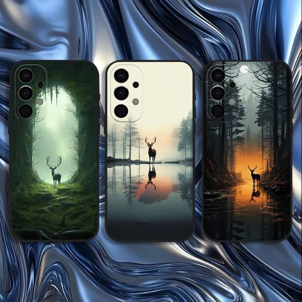 Forest Animal Deer Phone Case For Samsung S25,S24,S21,S22,S23,S30,Ultra,S20,Plus,Fe,Lite,5G Black Cover 
Forest Animal Deer Phone Case For Samsung S25,S24,S21,S22,S23,S30,Ultra,S20,Plus,Fe,Lite,5G Black Cover