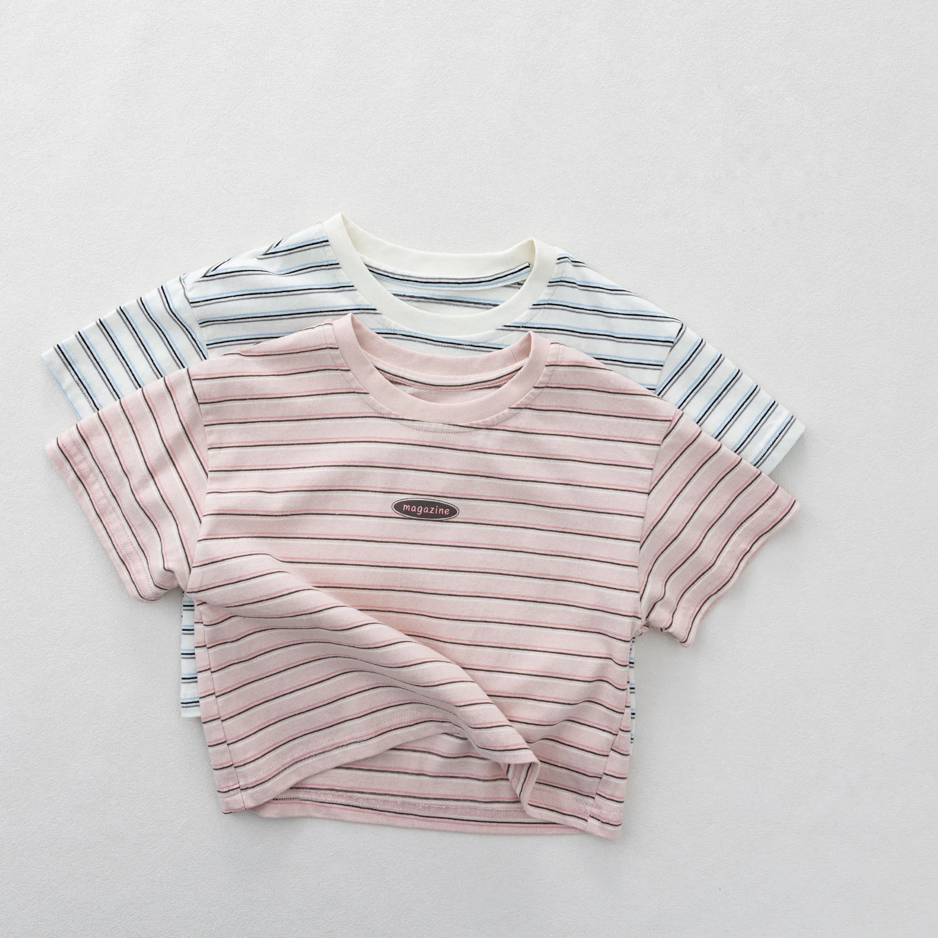 2026 Summer Unisex Children's T-Shirts 1-6Y Girls And Boys Striped Short Sleeve Tshirt Loose Round-neck Tops Kids Cotton Tees
2026 Summer Unisex Children's T-Shirts 1-6Y Girls And Boys Striped Short Sleeve Tshirt Loose Round-neck Tops Kids Cotton Tees