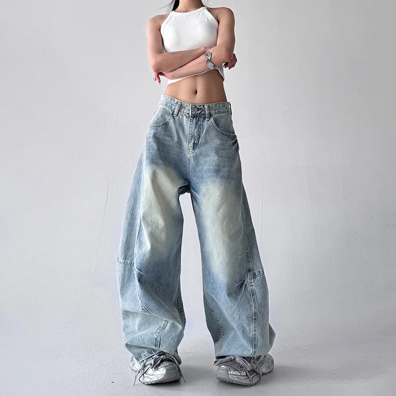 Korean Fashion Retro Hip-Hop Street Jeans New Women'S Wide Leg Pants Straight Leg Pants Baggy Pants Y2k
Korean Fashion Retro Hip-Hop Street Jeans New Women'S Wide Leg Pants Straight Leg Pants Baggy Pants Y2k