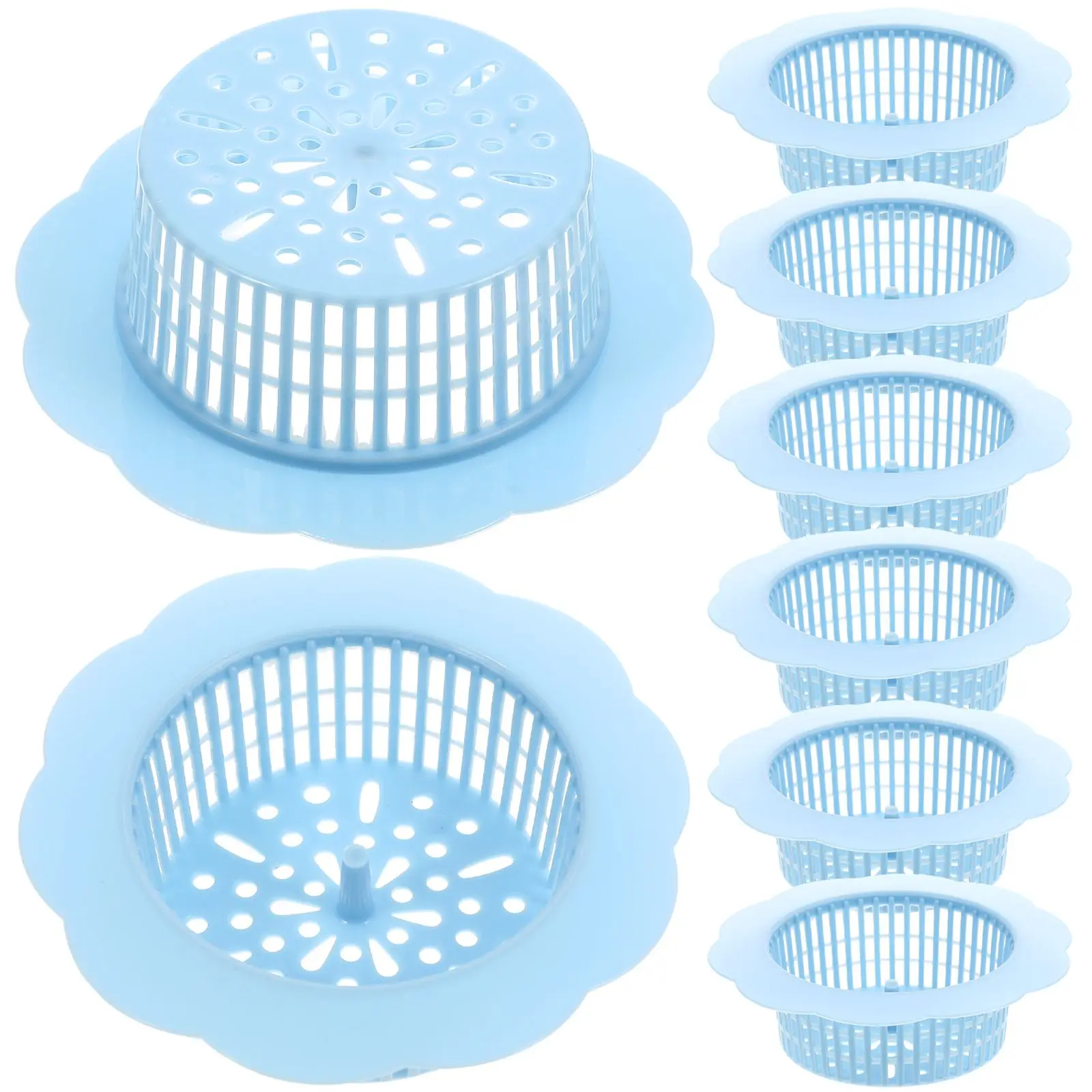 8 Pcs Anti-blocking Drain Filters for Kitchen Bathroom Sink Shower Tub Reliable Material Sturdy Durable Blue Color
8 Pcs Anti-blocking Drain Filters for Kitchen Bathroom Sink Shower Tub Reliable Material Sturdy Durable Blue Color