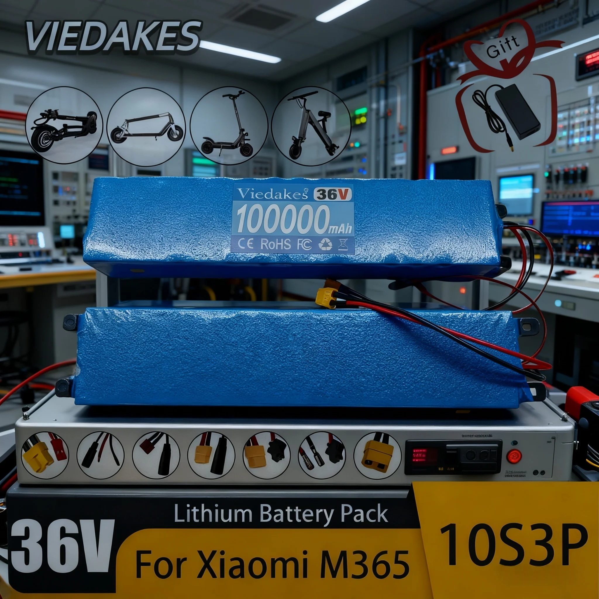 10S3P 36V 100Ah Scooter Battery Pack suitable forXiaomi Mijia M365 36V Battery pack Electric Scooter BMS
10S3P 36V 100Ah Scooter Battery Pack suitable forXiaomi Mijia M365 36V Battery pack Electric Scooter BMS