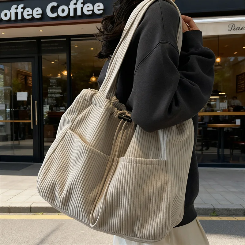Corduroy Women's Bag 2026 Trend Luxury Hand Purse Large Handbag Sac De Luxe Canvas Femme Shoulder Handbags Woman Tote Female
Corduroy Women's Bag 2026 Trend Luxury Hand Purse Large Handbag Sac De Luxe Canvas Femme Shoulder Handbags Woman Tote Female