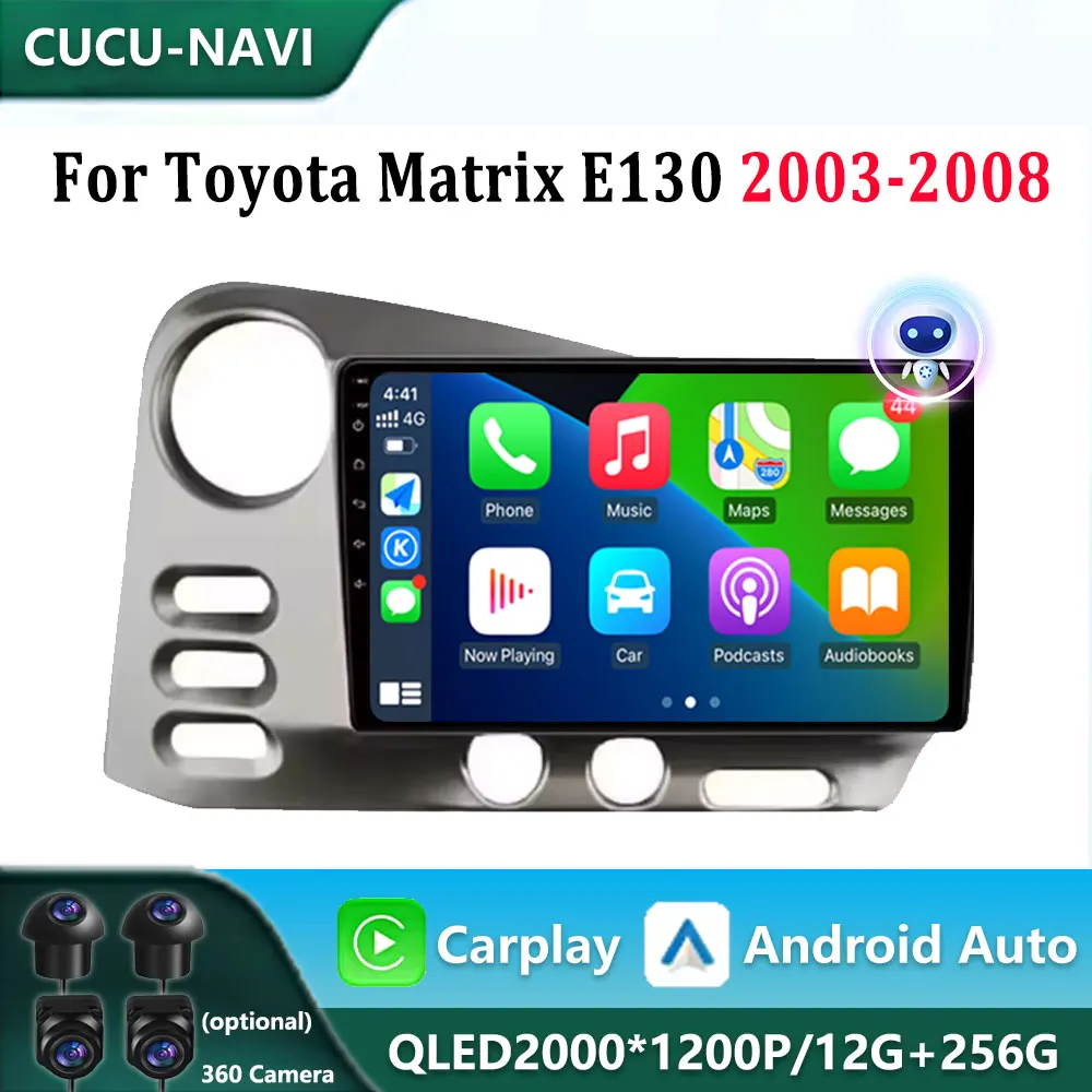 Ainavi Car Stereo Radio For Toyota Matrix E130 2003-2008 Multimedia Player Wireless Carplay Android Auto Touch Screen WiFi 4G
Ainavi Car Stereo Radio For Toyota Matrix E130 2003-2008 Multimedia Player Wireless Carplay Android Auto Touch Screen WiFi 4G