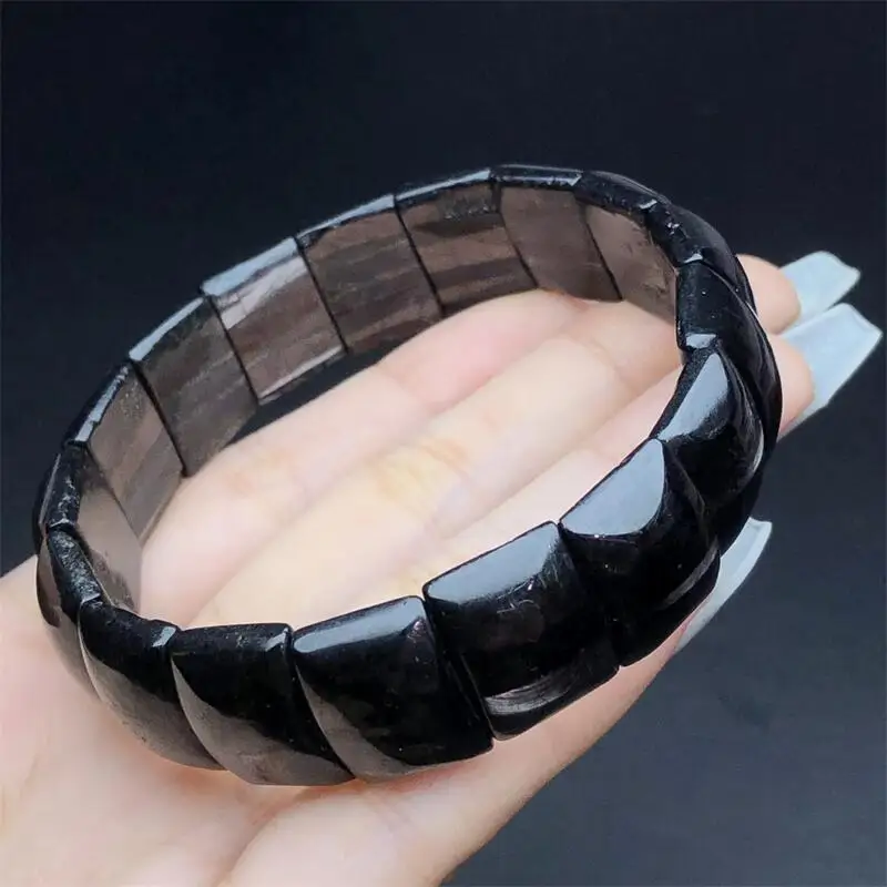 12X16MM Natural Hypersthene Bangle Women Men Handmade Stretch Rope Luxury Jewelry Energy Healing Gift 1PCS
12X16MM Natural Hypersthene Bangle Women Men Handmade Stretch Rope Luxury Jewelry Energy Healing Gift 1PCS