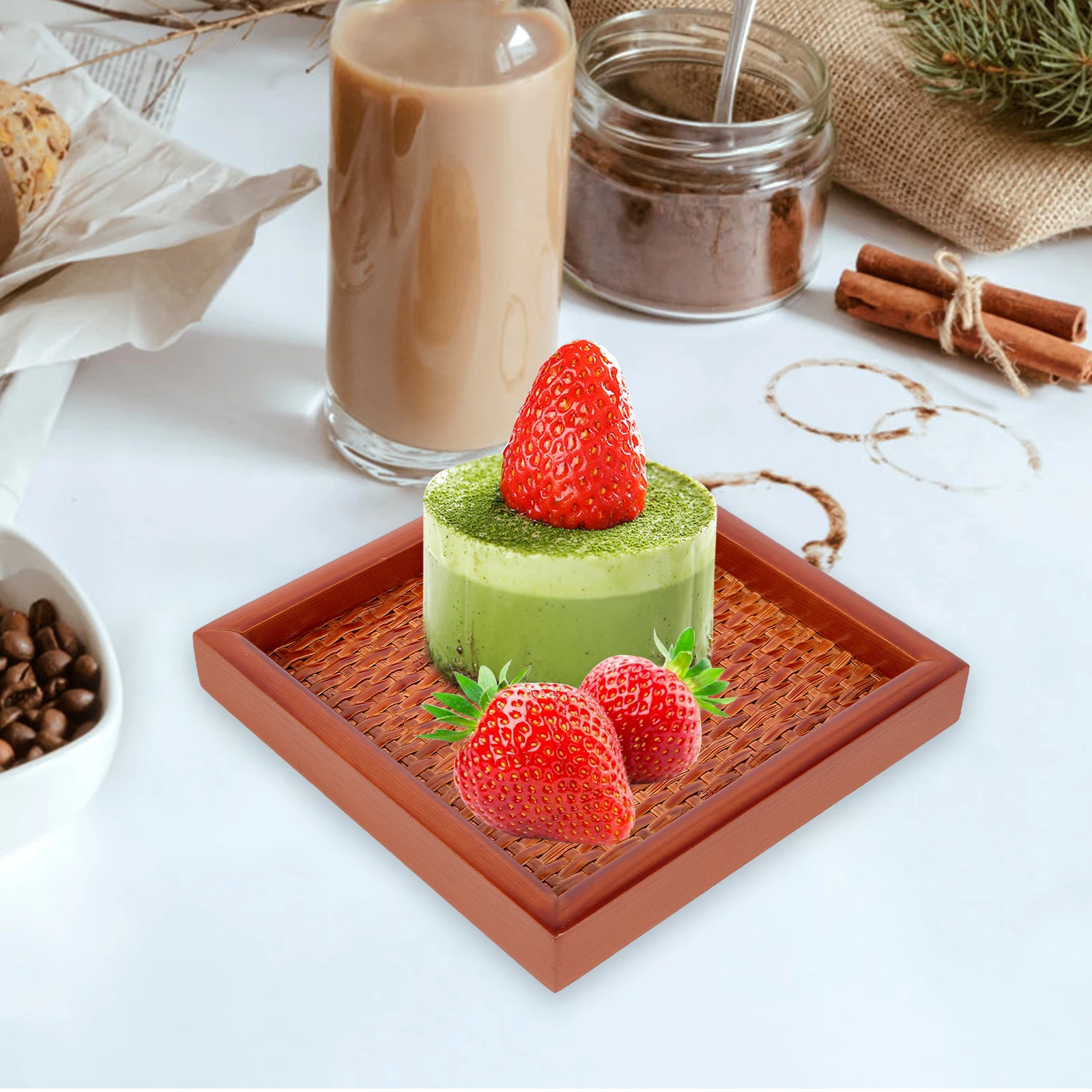 Bamboo Woven 15x15x2cm Snack Serving Dessert Holder Fruit Tray Dessert Holder Home Kitchen Banquet Wedding Tea Party
Bamboo Woven 15x15x2cm Snack Serving Dessert Holder Fruit Tray Dessert Holder Home Kitchen Banquet Wedding Tea Party