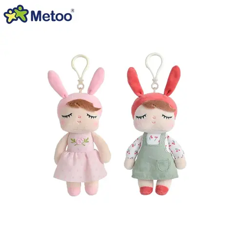 Original Metoo Dolls Mini Traditional Angela Dolls Plush Keychains Pastoral Style Toys Children's Birthday Gift Bag Pendant