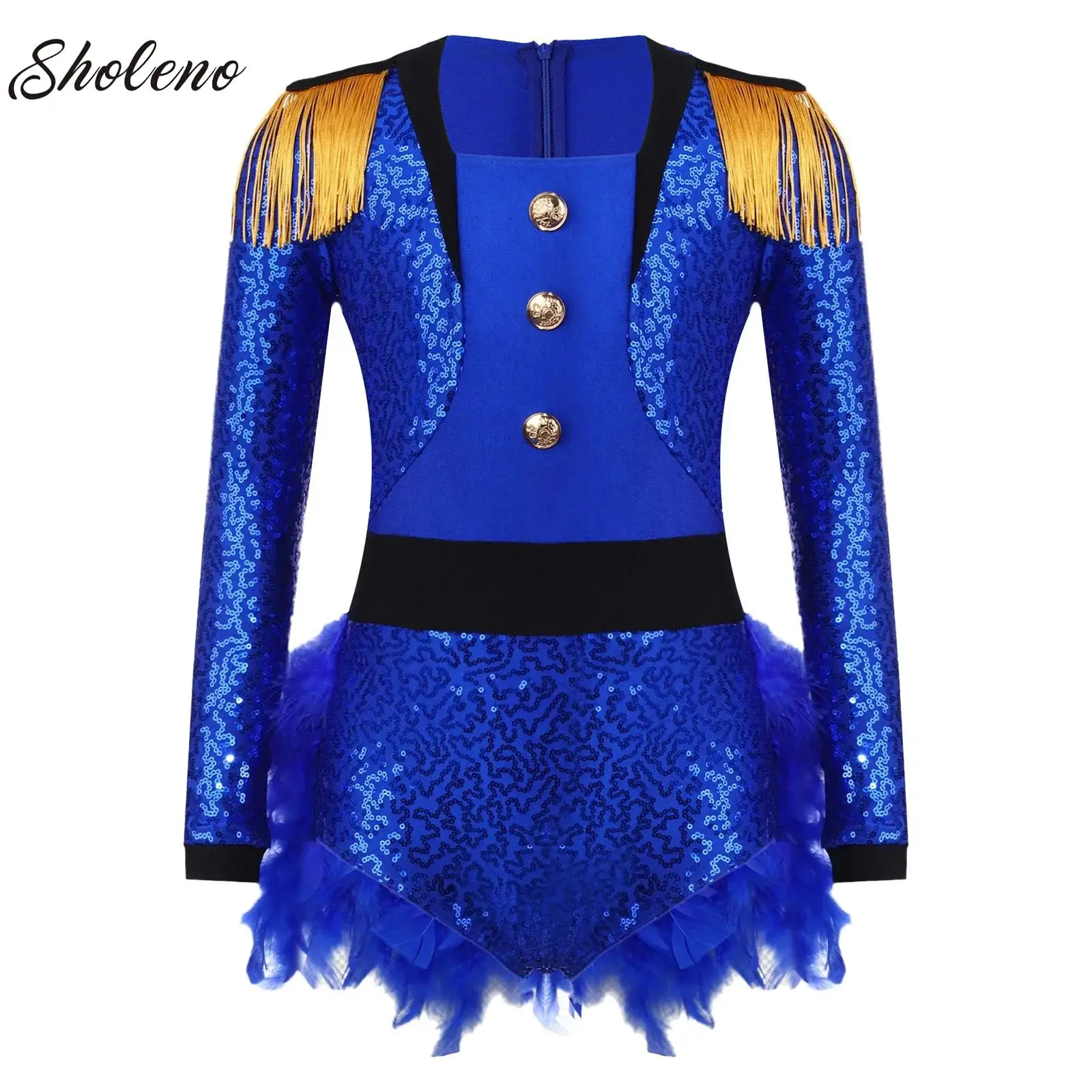 Kids Girls Ringmaster Fringed Bodysuit Dress Circus Clown Costume For Halloween Dress Up Party Feather Romper Jumpsuit Clothing
Kids Girls Ringmaster Fringed Bodysuit Dress Circus Clown Costume For Halloween Dress Up Party Feather Romper Jumpsuit Clothing