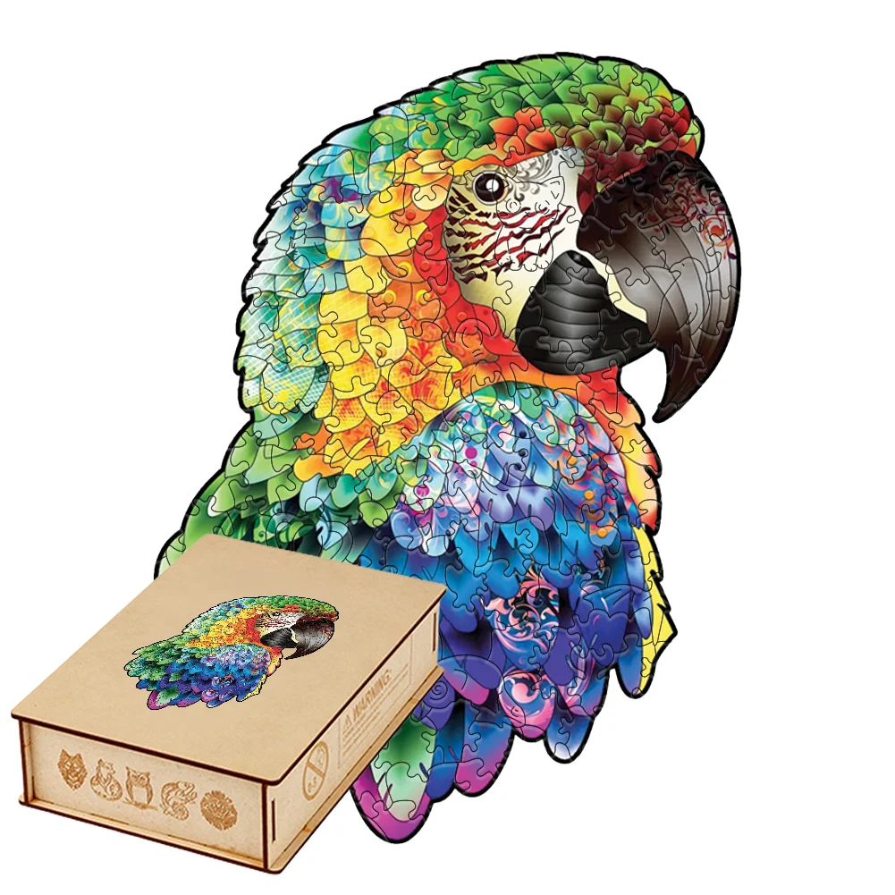 Vibrant Macaw Parrot 3D Wooden Puzzles for Adults Feather Mandala Shaped Wood Jigsaw Puzzle Brain Teasers Hobby Craft Gift
Vibrant Macaw Parrot 3D Wooden Puzzles for Adults Feather Mandala Shaped Wood Jigsaw Puzzle Brain Teasers Hobby Craft Gift