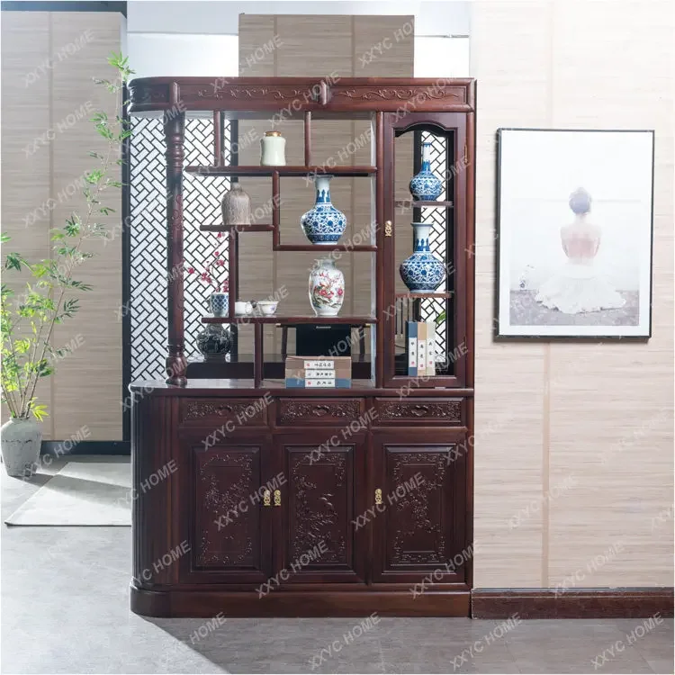 New Chinese entrance cabinet shoe cabinet integrated solid wood multi-functional partition wine cabinet
New Chinese entrance cabinet shoe cabinet integrated solid wood multi-functional partition wine cabinet