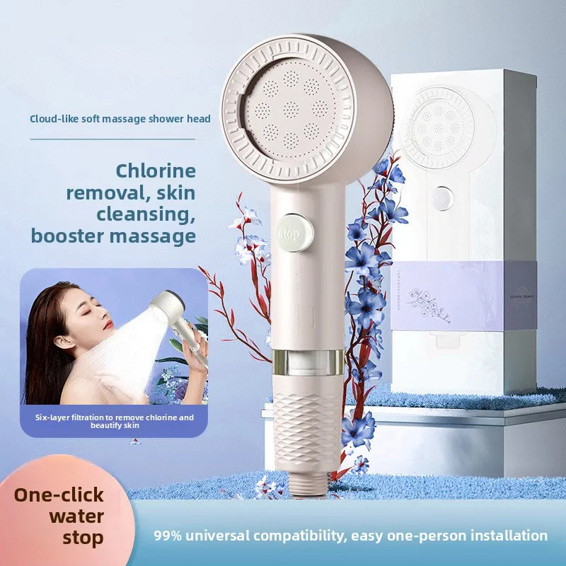 PressurizedFilter ShowerHead Water Purification Household Dechlorination Travel Bathing Shower Head Pressurized
PressurizedFilter ShowerHead Water Purification Household Dechlorination Travel Bathing Shower Head Pressurized